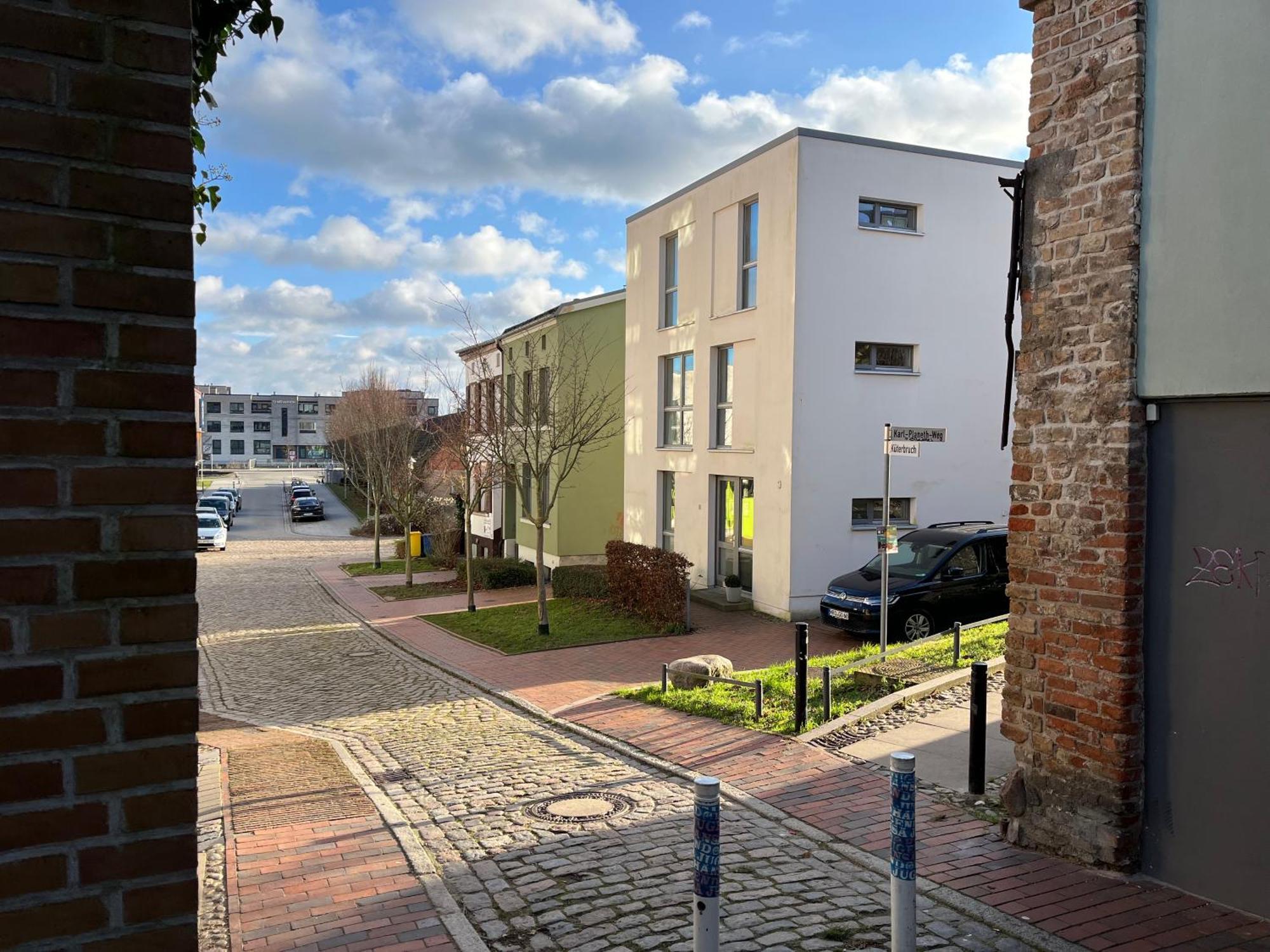 Ferienwohnung An Der Historischen Stadtmauer Rostock Exterior foto